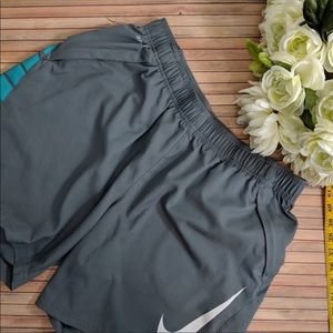 Nike Dri Fit Logo Spellout Running Shorts, size XL